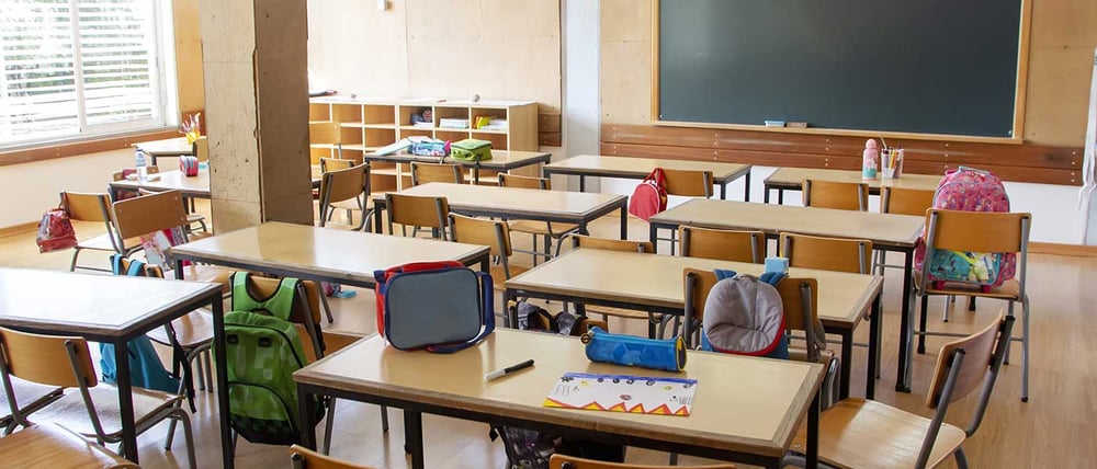 empty school classroom