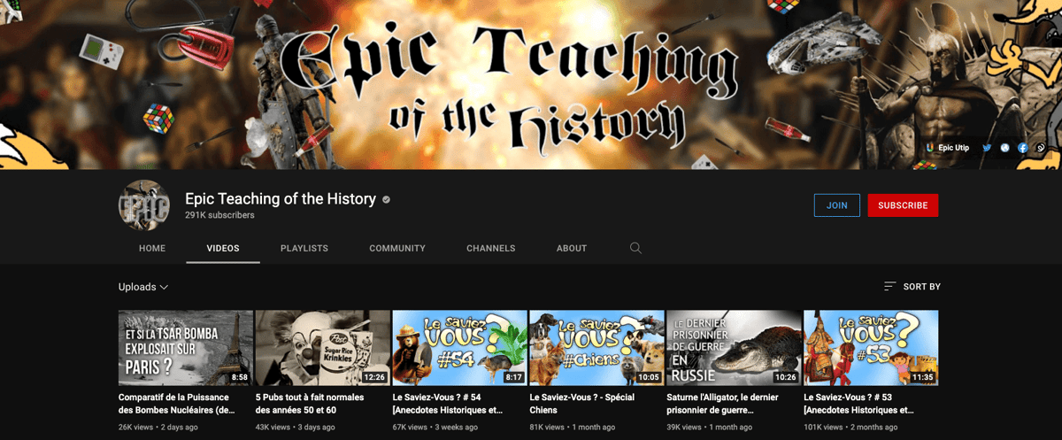Epic Teaching of History