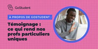 Profs particuliers GoStudent 