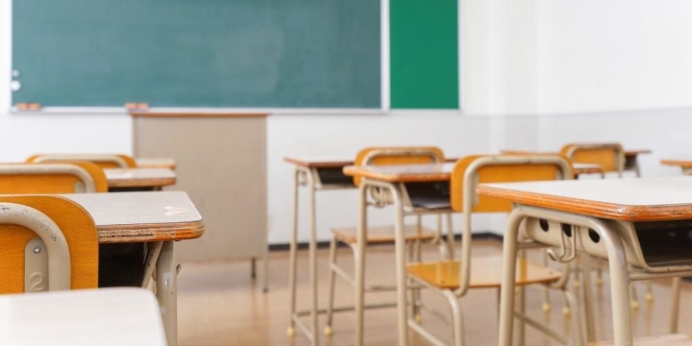 empty classroom