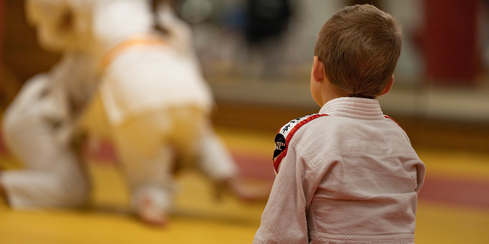child in martial arts class